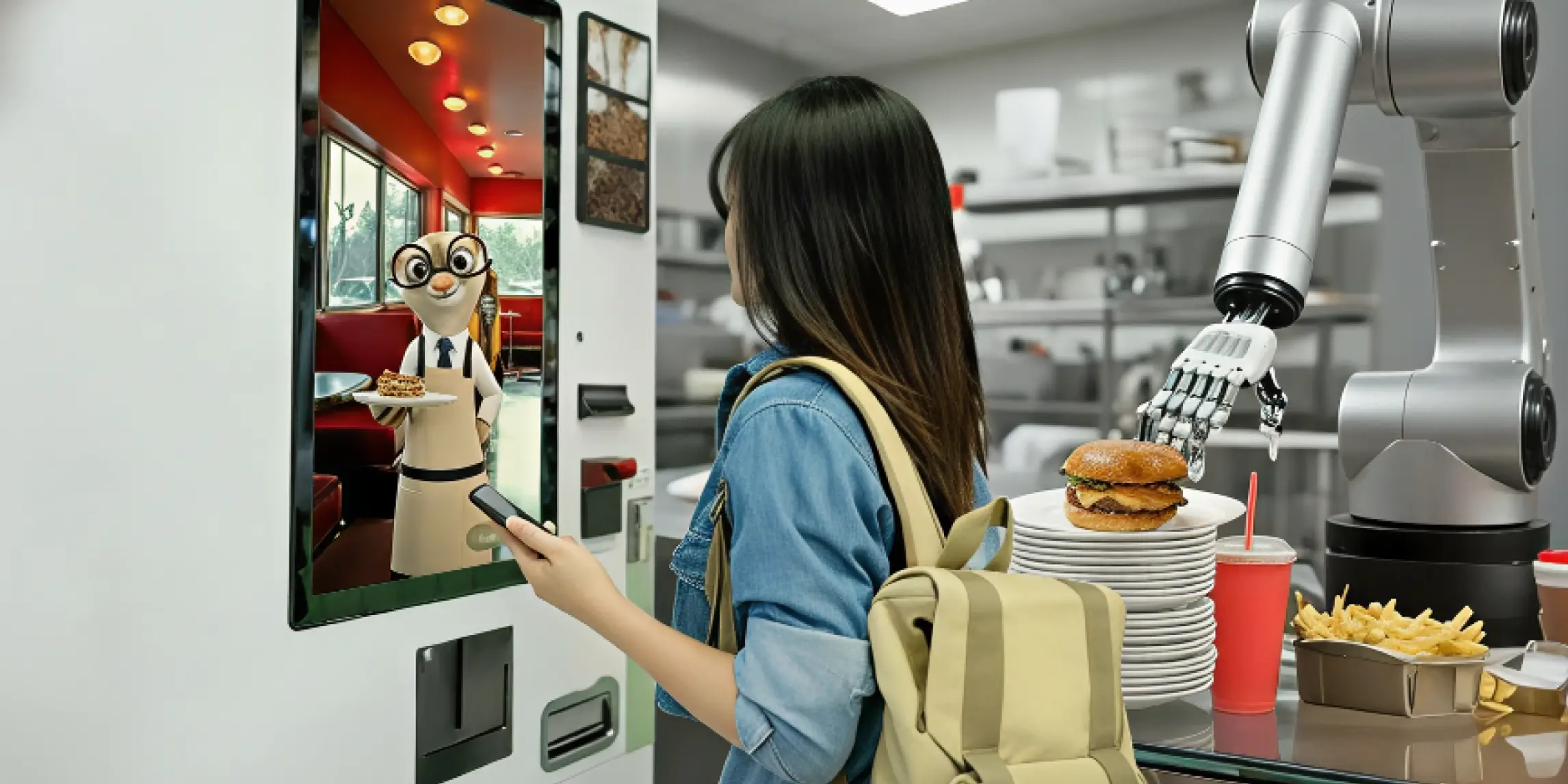 代理型 AI 虚拟分身融合餐饮自动化：打造高效流畅的快餐服务与愉悦的顾客体验